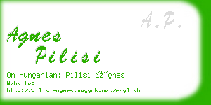 agnes pilisi business card